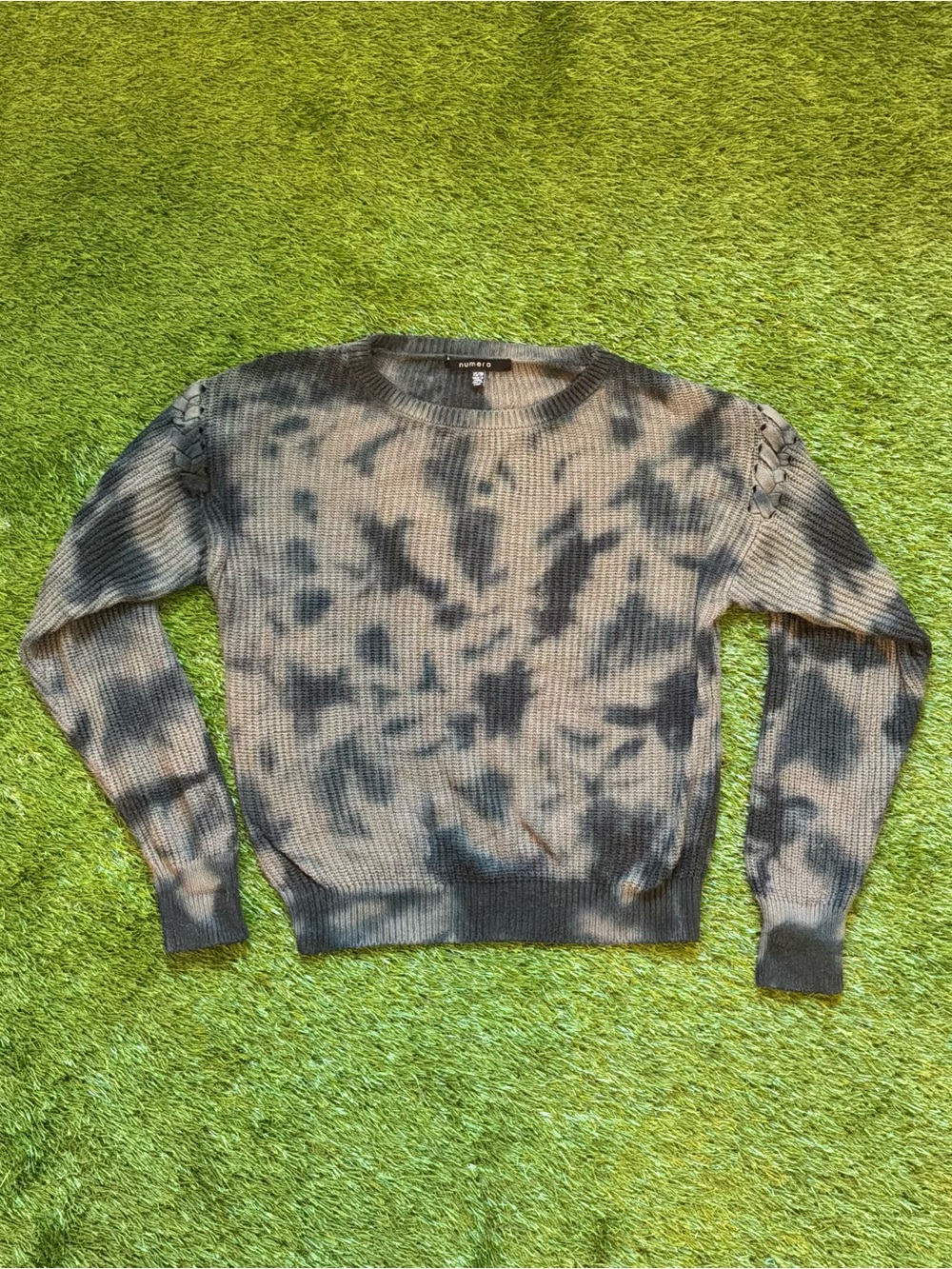 Numero Brown Tie Dye Knit Sweater XS